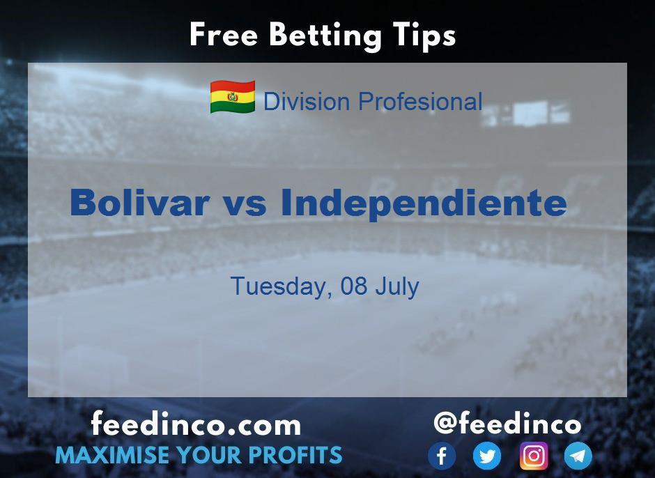 Bolivar vs Independiente Prediction Bolivar vs Independiente Prediction