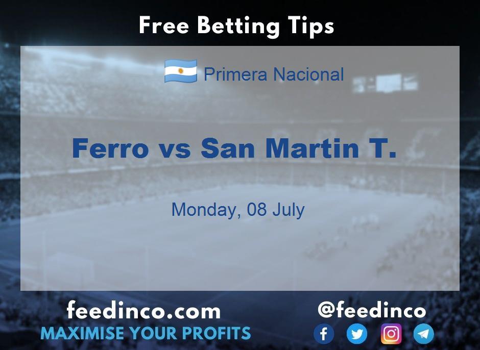 Ferro vs San Martin T. Prediction