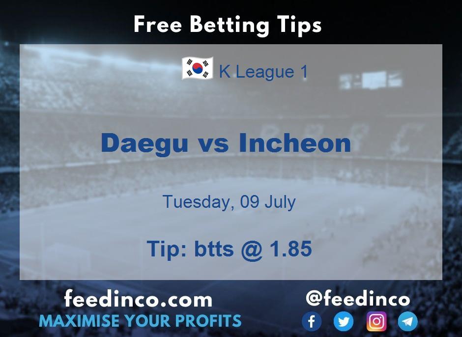 Daegu vs Incheon Prediction