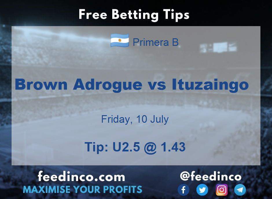 Brown Adrogue vs Ituzaingo Prediction Brown Adrogue vs Ituzaingo Prediction