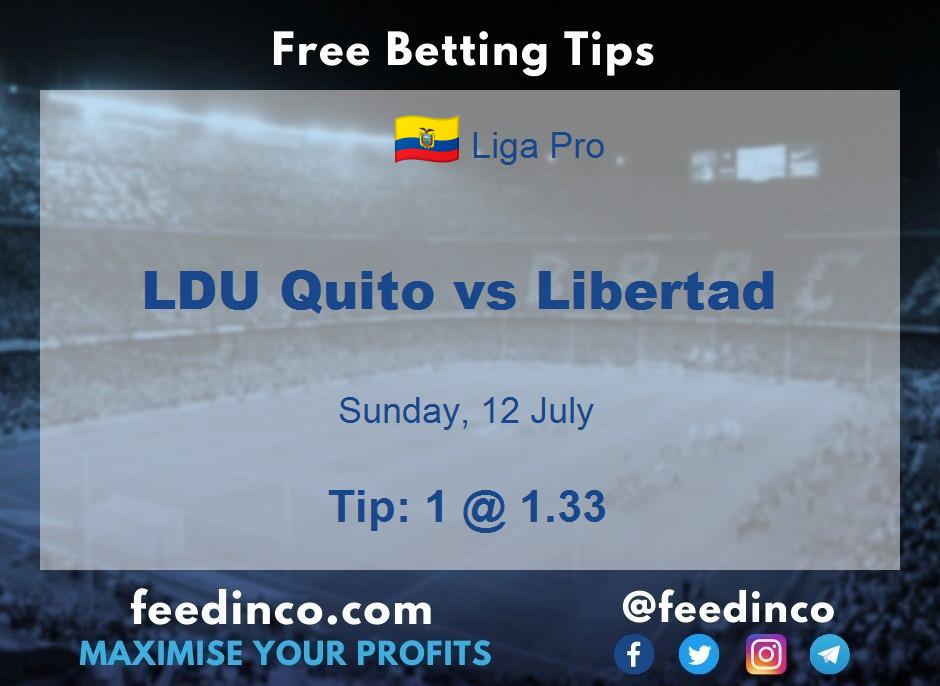 LDU Quito vs Libertad Prediction LDU Quito vs Libertad Prediction