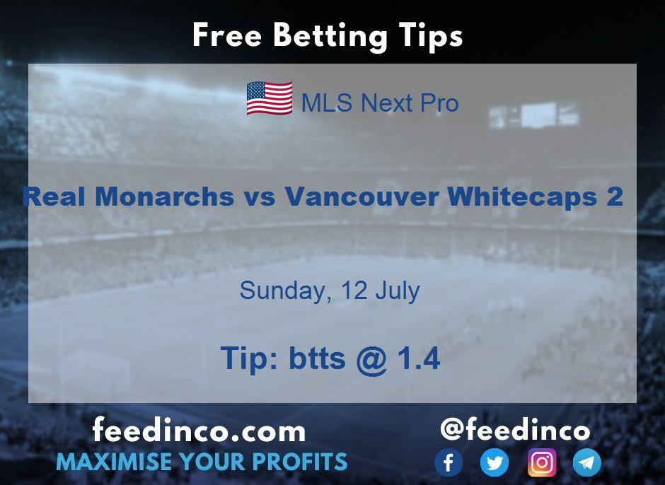 Real Monarchs vs Vancouver Whitecaps 2 Prediction