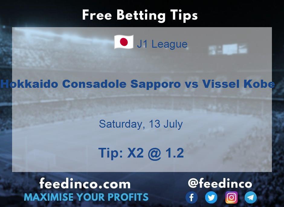 Hokkaido Consadole Sapporo vs Vissel Kobe Prediction