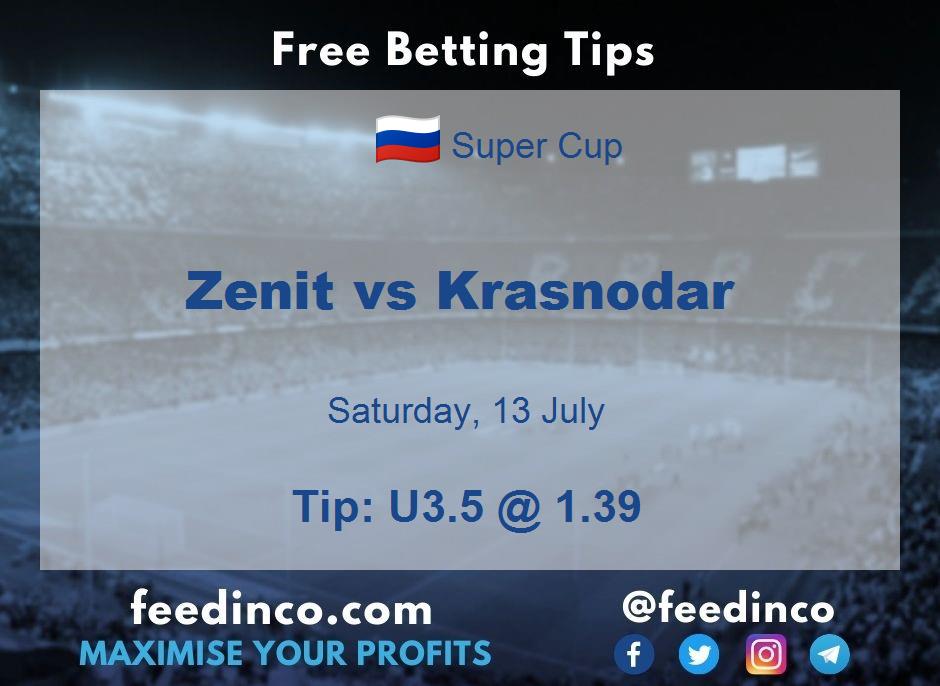 Zenit vs Krasnodar Prediction