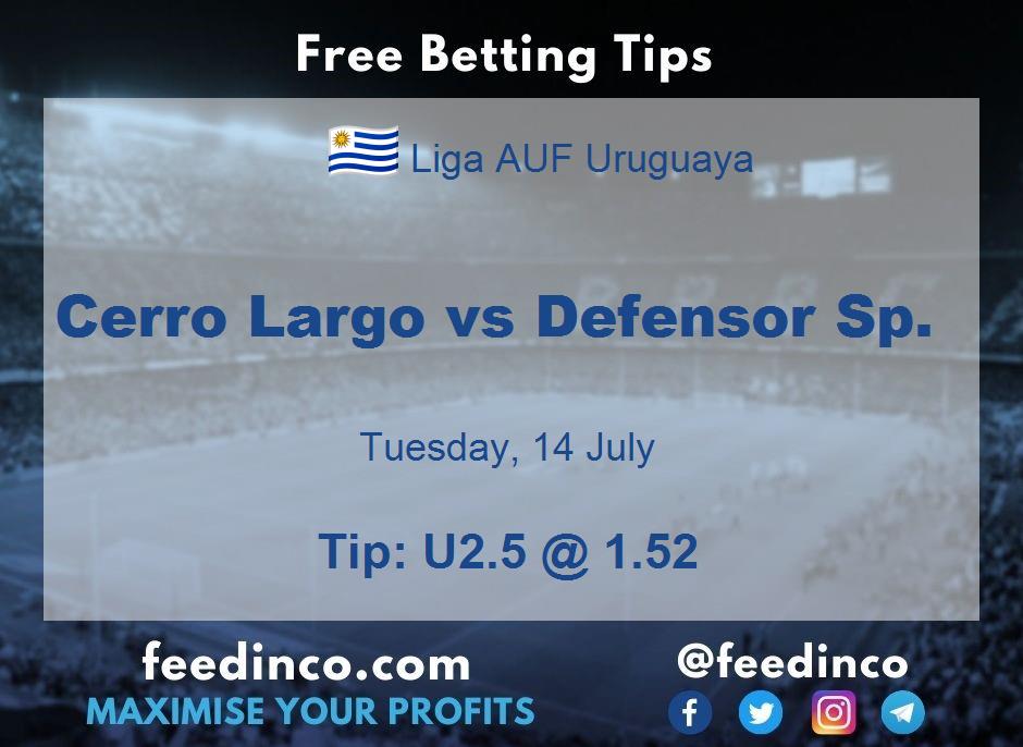 Cerro Largo vs Defensor Sp. Prediction Cerro Largo vs Defensor Sp. Prediction