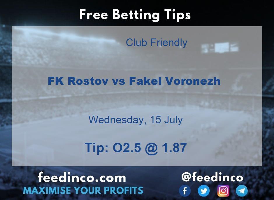 FK Rostov vs Fakel Voronezh Prediction FK Rostov vs Fakel Voronezh Prediction