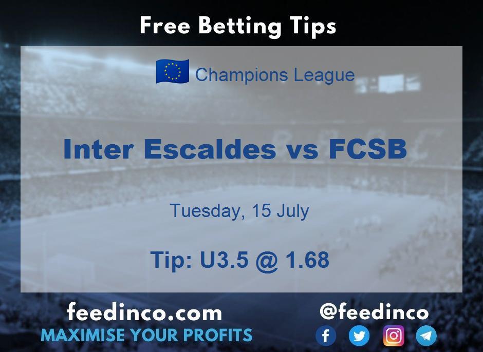 Inter Escaldes vs FCSB Prediction Inter Escaldes vs FCSB Prediction
