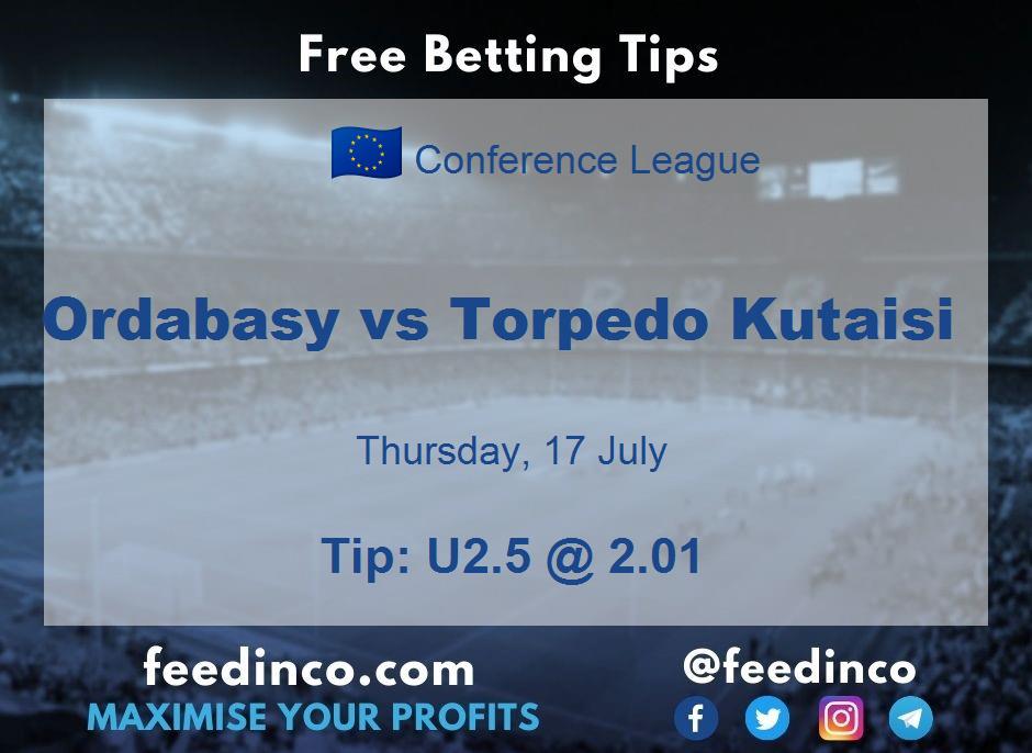 Ordabasy vs Torpedo Kutaisi Prediction Ordabasy vs Torpedo Kutaisi Prediction