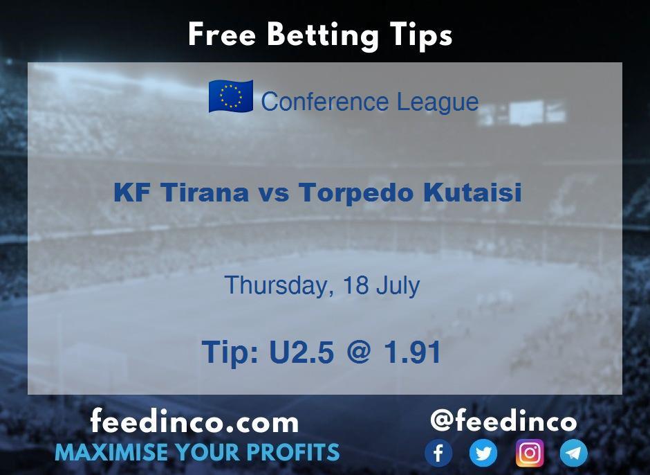 KF Tirana vs Torpedo Kutaisi Prediction