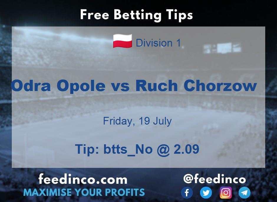 Odra Opole vs Ruch Chorzow Prediction