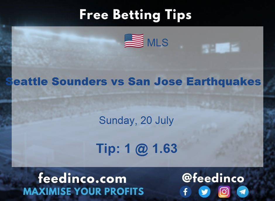Seattle Sounders vs San Jose Earthquakes Prediction Seattle Sounders vs San Jose Earthquakes Prediction