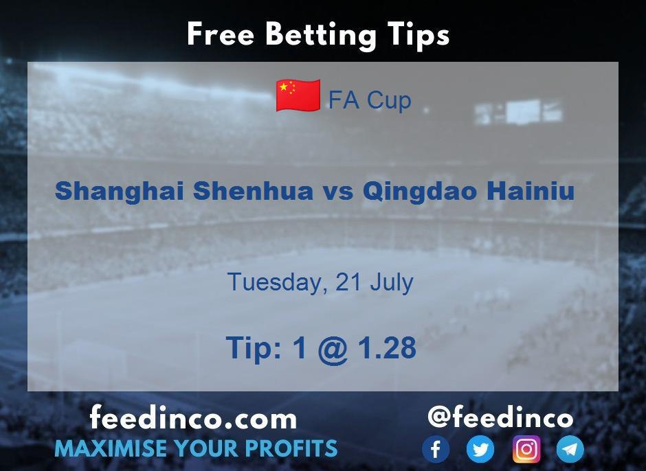 Shanghai Shenhua vs Qingdao Hainiu Prediction Shanghai Shenhua vs Qingdao Hainiu Prediction