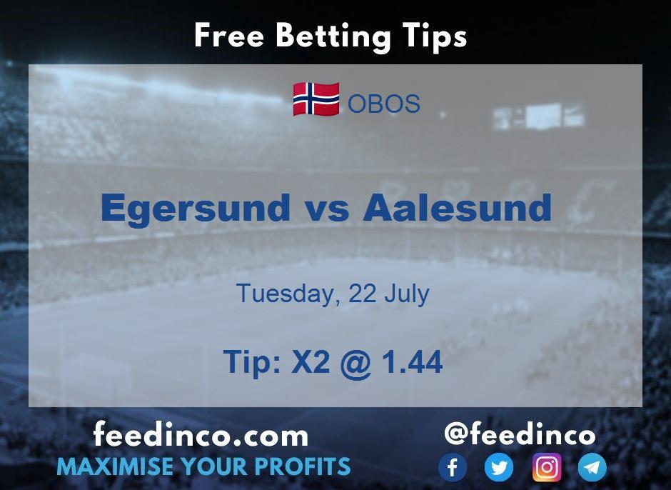 Egersund vs Aalesund Prediction Egersund vs Aalesund Prediction