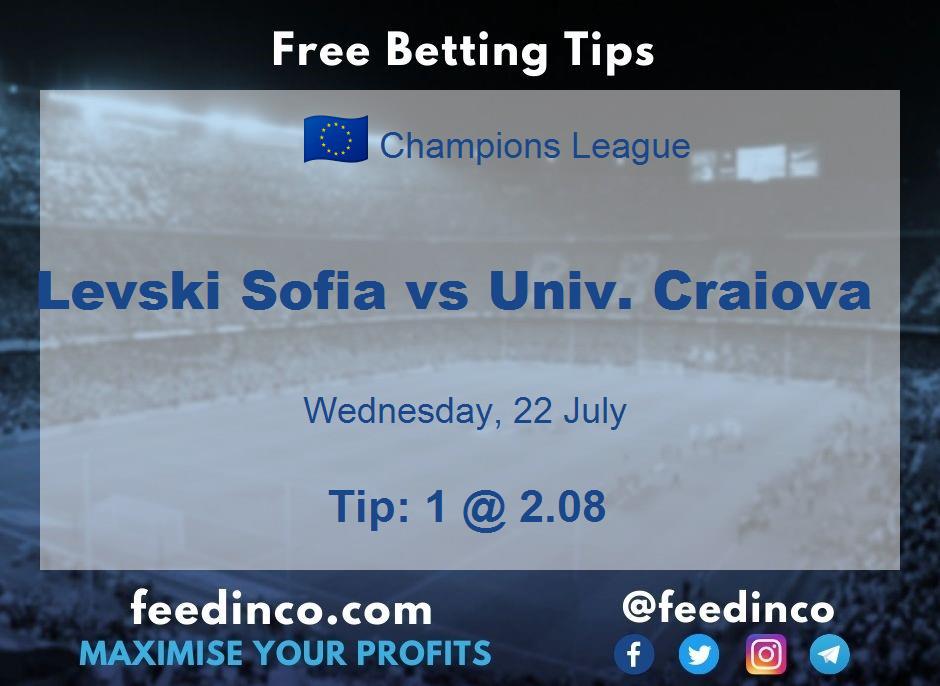 Levski Sofia vs Univ. Craiova Prediction
