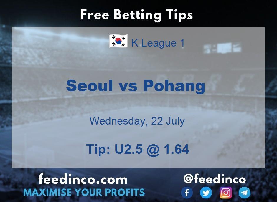 Seoul vs Pohang Prediction Seoul vs Pohang Prediction