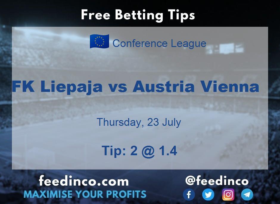 FK Liepaja vs Austria Vienna Prediction FK Liepaja vs Austria Vienna Prediction