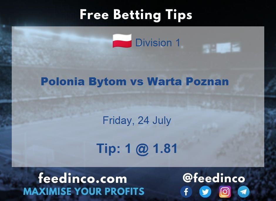 Polonia Bytom vs Warta Poznan Prediction Polonia Bytom vs Warta Poznan Prediction