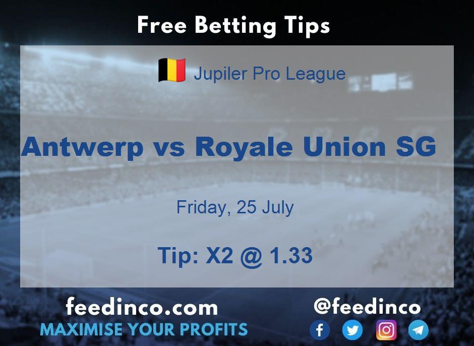 Antwerp vs Royale Union SG Prediction Antwerp vs Royale Union SG Prediction