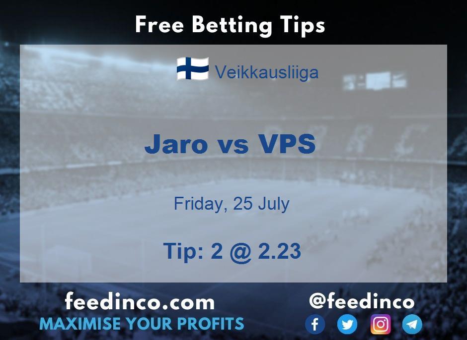 Jaro vs VPS Prediction Jaro vs VPS Prediction