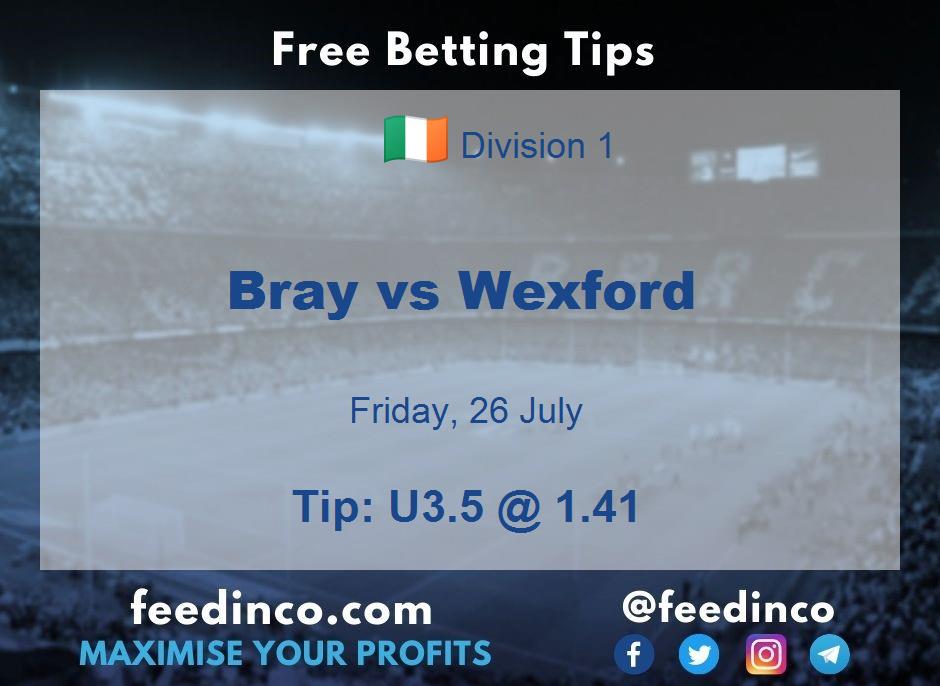 Bray vs Wexford Prediction Bray vs Wexford Prediction