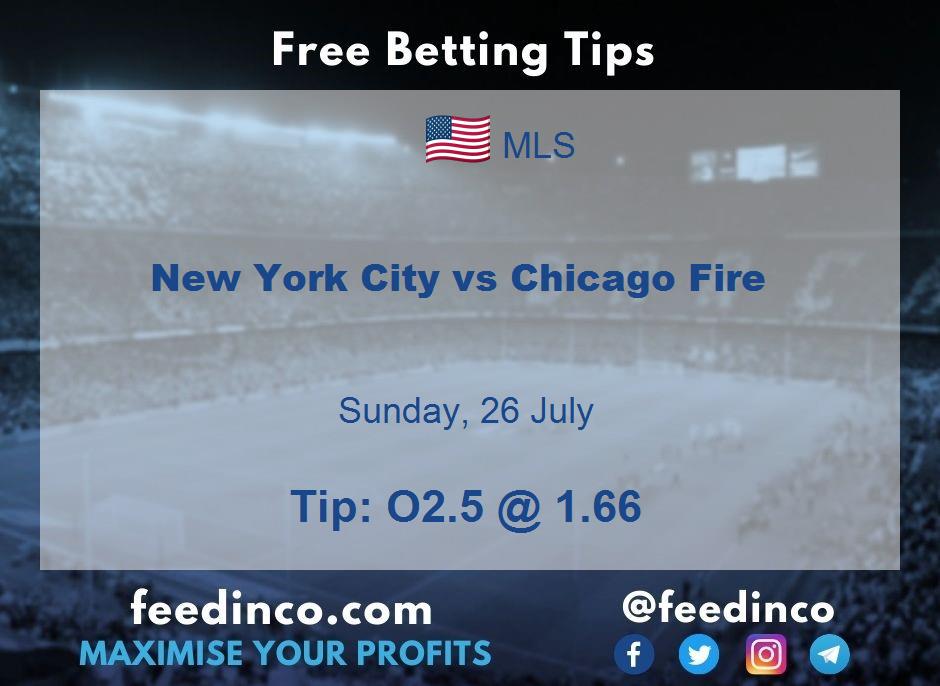 New York City vs Chicago Fire Prediction
