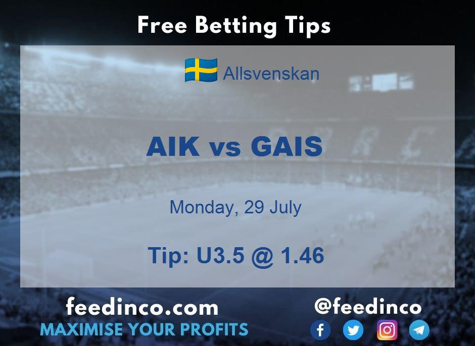 AIK vs GAIS Prediction