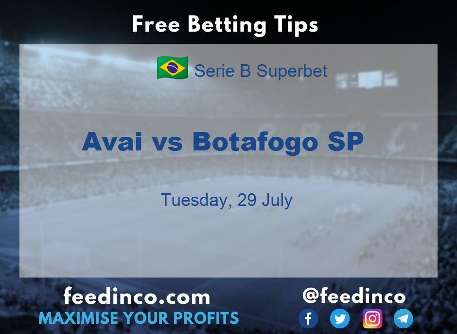 Avai vs Botafogo SP Prediction Avai vs Botafogo SP Prediction