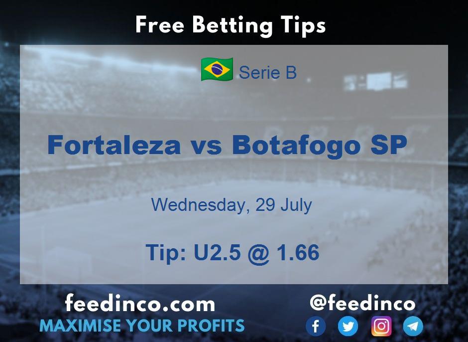 Fortaleza vs Botafogo SP Prediction Fortaleza vs Botafogo SP Prediction