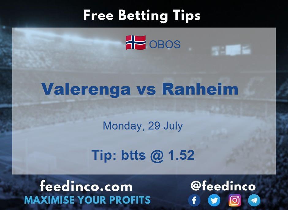 Valerenga vs Ranheim Prediction