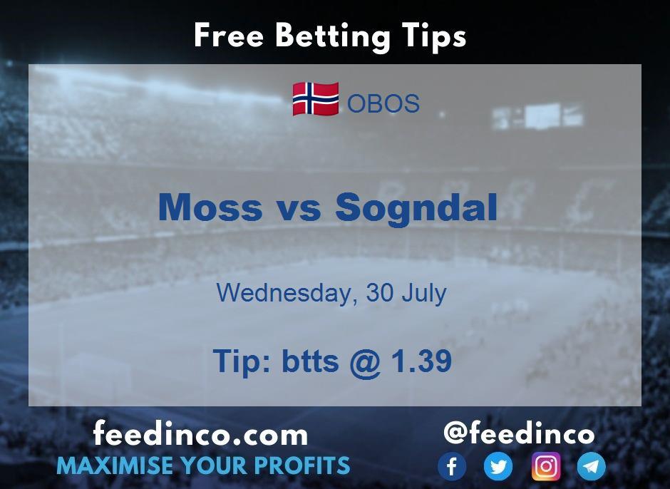 Moss vs Sogndal Prediction