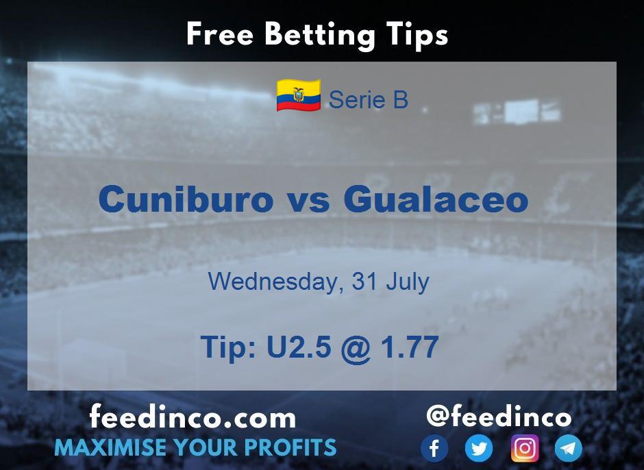 Cuniburo vs Gualaceo Prediction