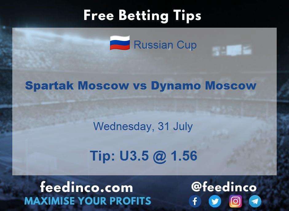 Spartak Moscow vs Dynamo Moscow Prediction