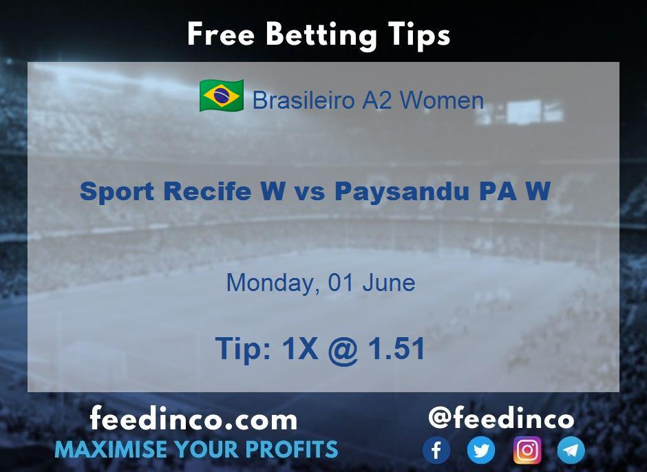 Sport Recife W vs Paysandu PA W Prediction Sport Recife W vs Paysandu PA W Prediction