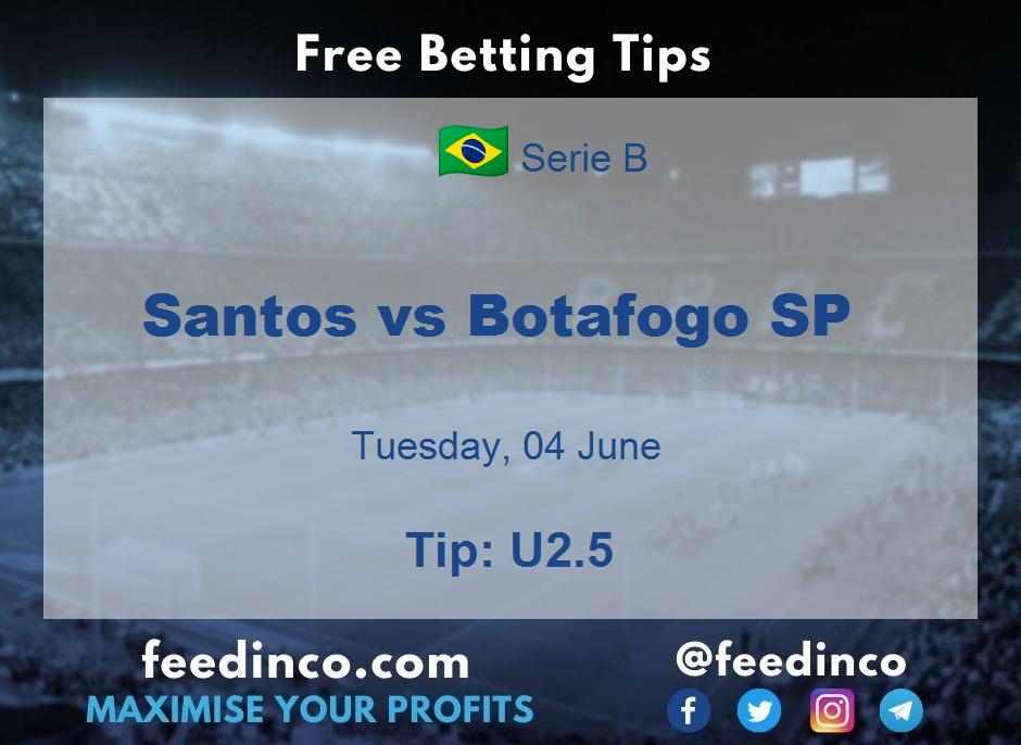Santos vs Botafogo SP Prediction
