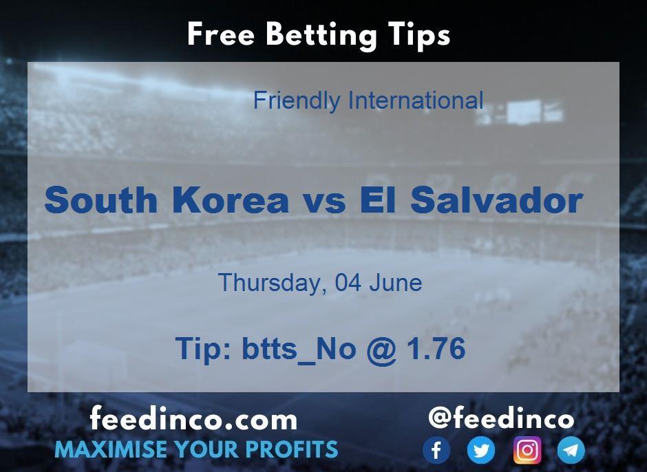 South Korea vs El Salvador Prediction South Korea vs El Salvador Prediction