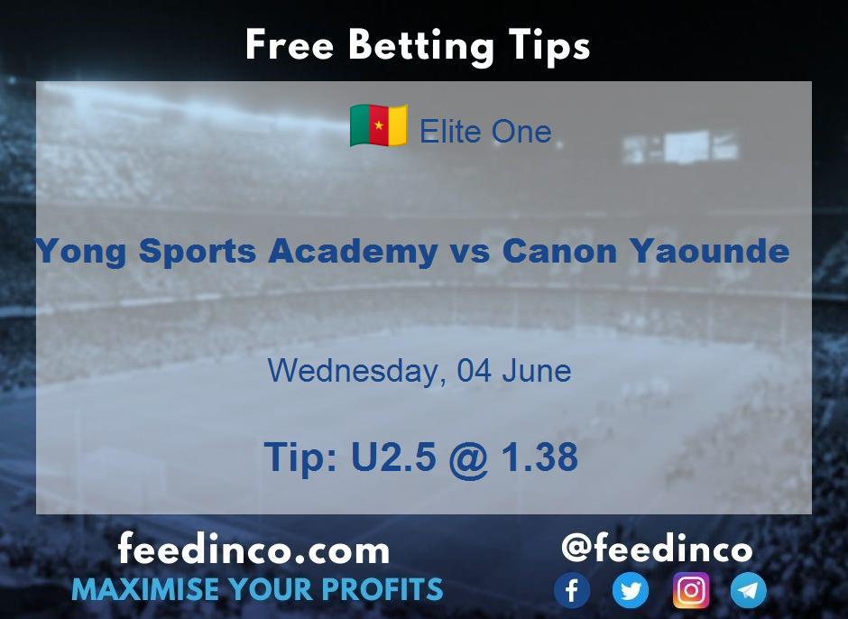 Yong Sports Academy vs Canon Yaounde Prediction Yong Sports Academy vs Canon Yaounde Prediction
