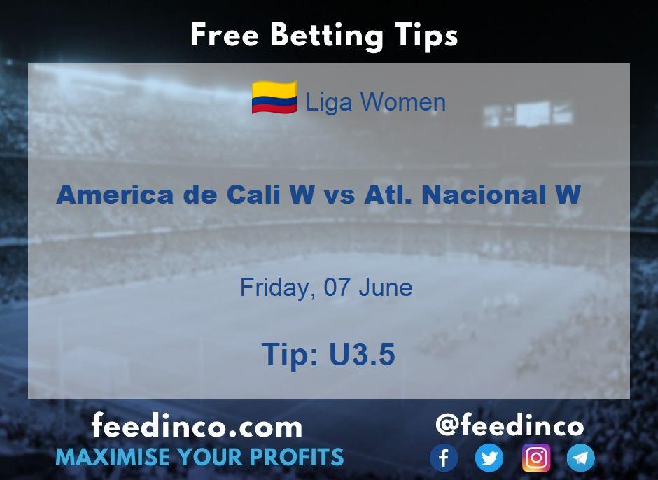 America de Cali W vs Atl. Nacional W Prediction