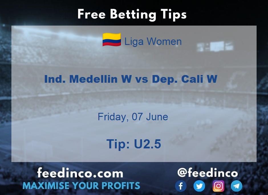 Ind. Medellin W vs Dep. Cali W Prediction