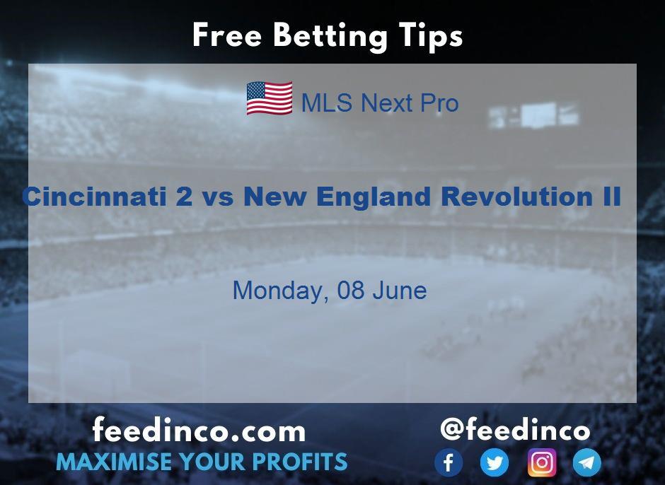 Cincinnati 2 vs New England Revolution II Prediction Cincinnati 2 vs New England Revolution II Prediction