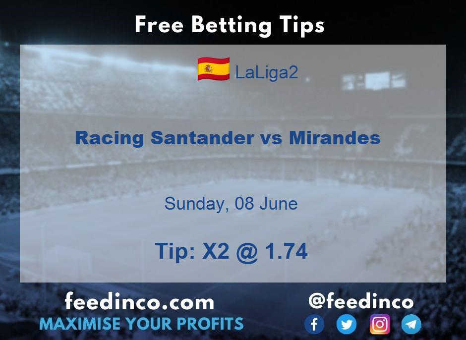 Racing Santander vs Mirandes Prediction Racing Santander vs Mirandes Prediction