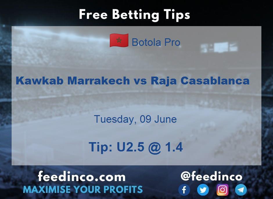 Kawkab Marrakech vs Raja Casablanca Prediction Kawkab Marrakech vs Raja Casablanca Prediction