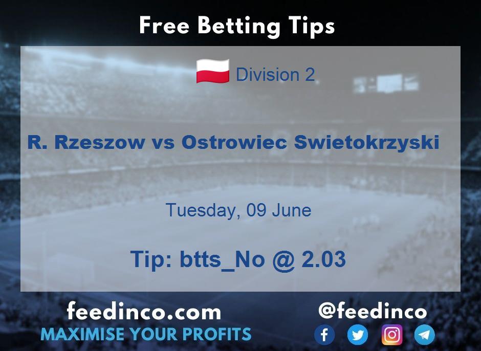 R. Rzeszow vs Ostrowiec Swietokrzyski Prediction