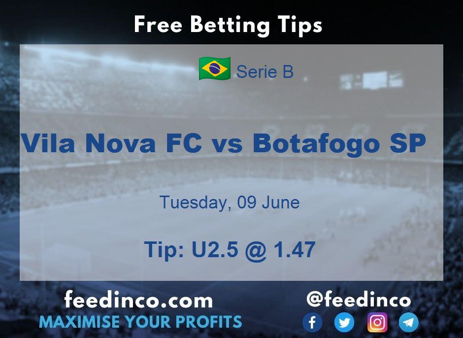 Vila Nova FC vs Botafogo SP Prediction