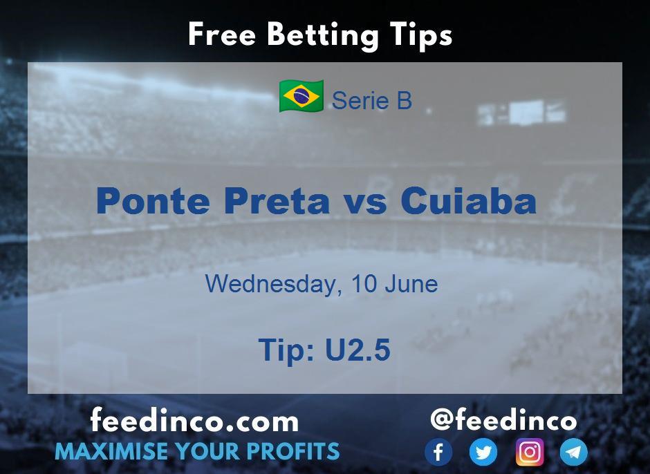 Ponte Preta vs Cuiaba Prediction