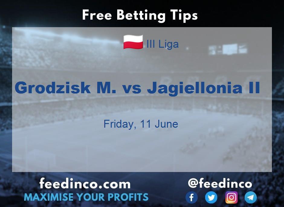 Grodzisk M. vs Jagiellonia II Prediction Grodzisk M. vs Jagiellonia II Prediction