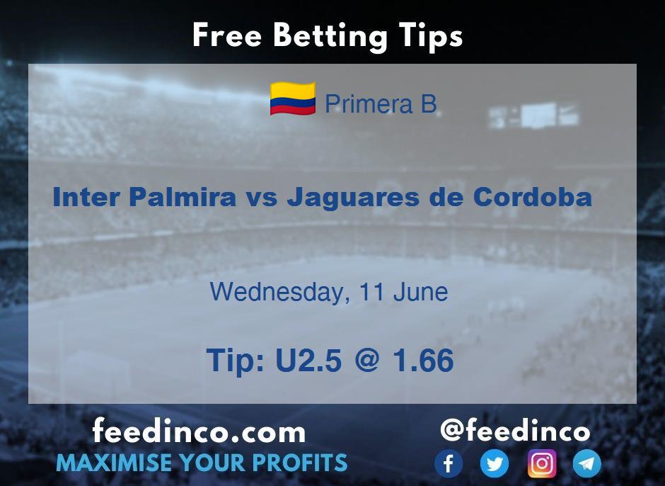 Inter Palmira vs Jaguares de Cordoba Prediction Inter Palmira vs Jaguares de Cordoba Prediction
