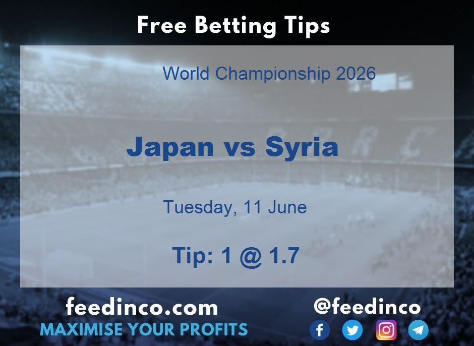 Japan vs Syria Prediction