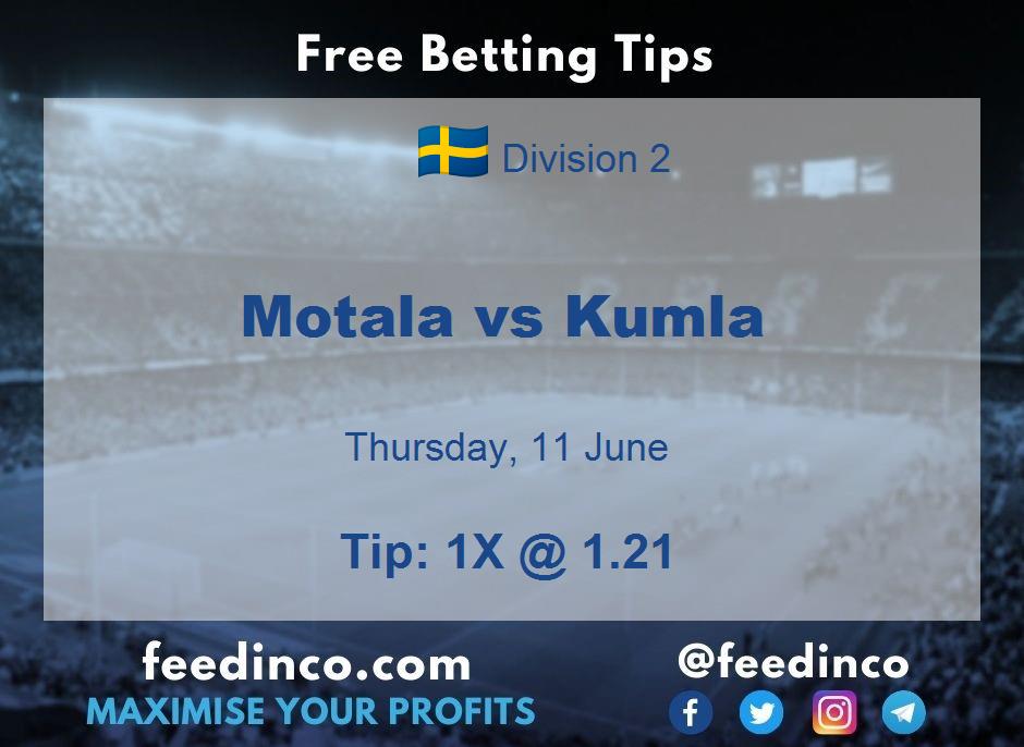 Motala vs Kumla Prediction