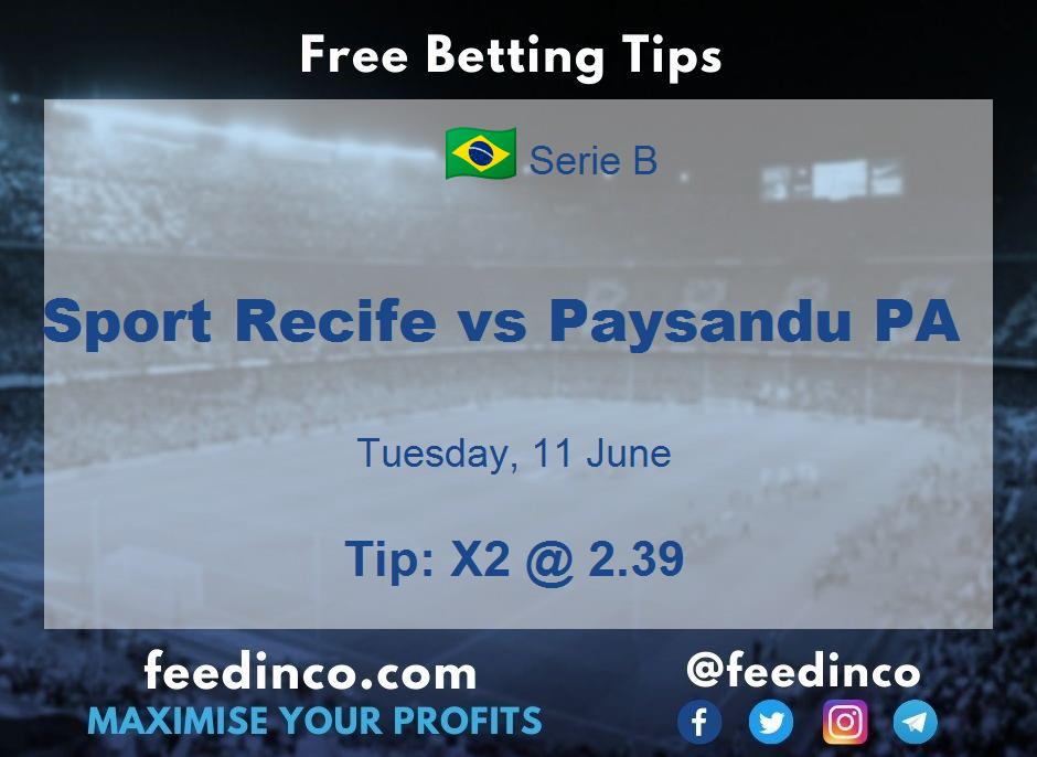 Sport Recife vs Paysandu PA Prediction