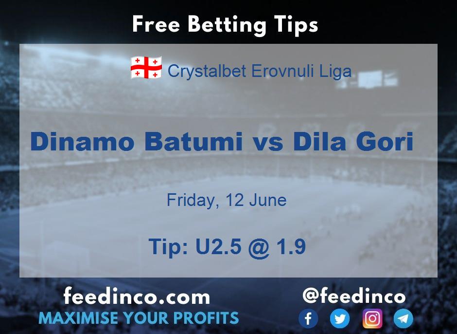 Dinamo Batumi vs Dila Gori Prediction Dinamo Batumi vs Dila Gori Prediction